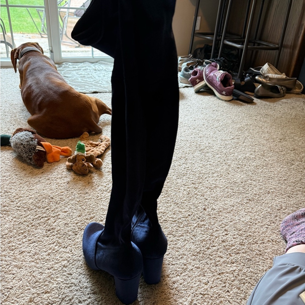 Candie's Navy Blue Women's Boots - Picture 2 of 7